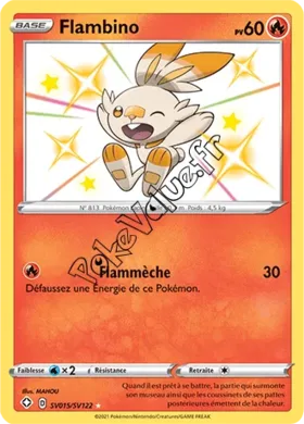 Carte Pokémon Flambino n°SV15 de la série Déstinées Radieuses