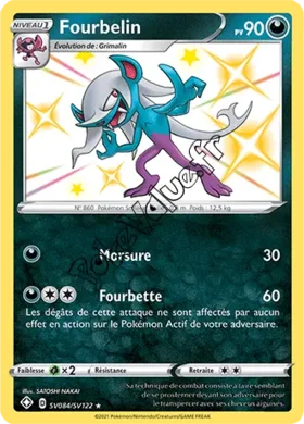 Carte Pokémon Fourbelin n°SV84 de la série Déstinées Radieuses