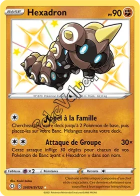 Carte Pokémon Hexadron n°SV74 de la série Déstinées Radieuses