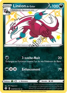 Carte Pokémon Linéon de Galar n°SV79 de la série Déstinées Radieuses