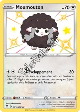 Carte Pokémon Moumouton n°SV103 de la série Déstinées Radieuses
