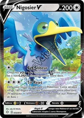 Carte Pokémon Nigosier V  n°54 de la série Déstinées Radieuses