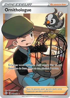 Carte Pokémon Ornithologue n°66 de la série Déstinées Radieuses