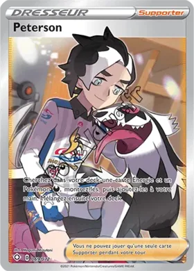 Carte Pokémon Peterson n°69 de la série Déstinées Radieuses