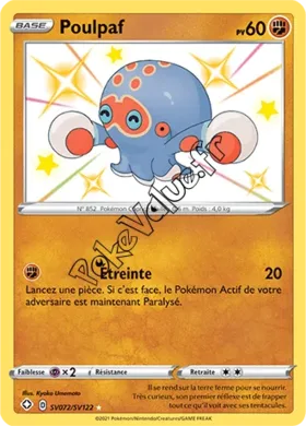 Carte Pokémon Poulpaf n°SV72 de la série Déstinées Radieuses