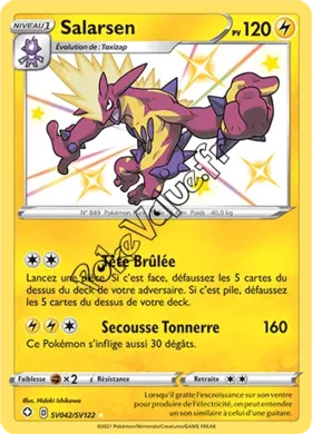 Carte Pokémon Salarsen n°SV42 de la série Déstinées Radieuses