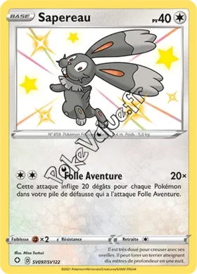 Carte Pokémon Sapereau n°SV97 de la série Déstinées Radieuses