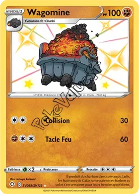 Carte Pokémon Wagomine n°SV68 de la série Déstinées Radieuses