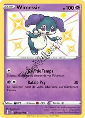 Carte Pokémon Wimessir n°SV59 de la série Déstinées Radieuses
