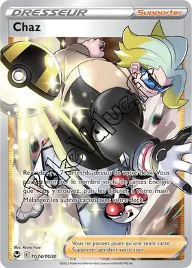 Carte Pokémon Chaz n°TG24 de la série Tempête Argentée