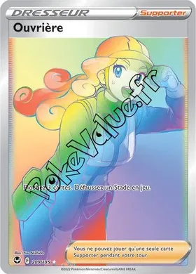 Carte Pokémon Ouvrière n°209 de la série Tempête Argentée