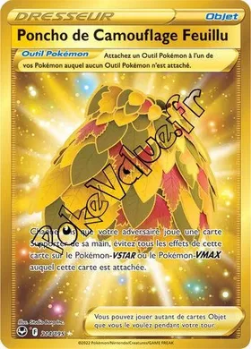 Carte Pokémon Poncho de Camouflage Feuillu n°214 de la série Tempête Argentée