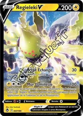 Carte Pokémon Regieleki V  n°057 de la série Tempête Argentée