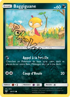 Carte Pokémon Baggiguane n°50 de la série Légendes Brillantes