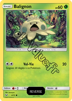 Carte Pokémon Balignon Reverse n°4 de la série Légendes Brillantes