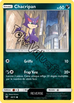 Carte Pokémon Chacripan Reverse n°48 de la série Légendes Brillantes