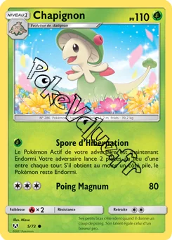 Carte Pokémon Chapignon n°5 de la série Légendes Brillantes