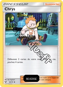 Carte Pokémon Chrys Reverse n°65 de la série Légendes Brillantes