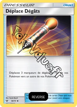 Carte Pokémon Déplace Dégâts Reverse n°58 de la série Légendes Brillantes