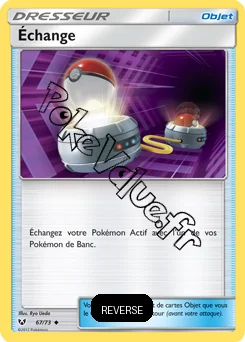 Carte Pokémon Échange Reverse n°67 de la série Légendes Brillantes