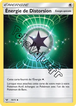 Carte Pokémon Énergie de Distorsion n°70 de la série Légendes Brillantes