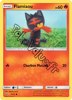 Carte Pokémon Flamiaou n°15 de la série Légendes Brillantes