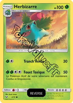 Carte Pokémon Herbizarre Reverse n°2 de la série Légendes Brillantes