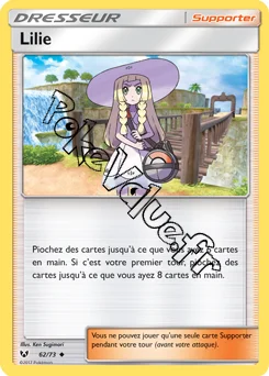 Carte Pokémon Lilie n°62 de la série Légendes Brillantes