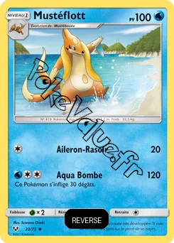 Carte Pokémon Mustéflott Reverse n°23 de la série Légendes Brillantes