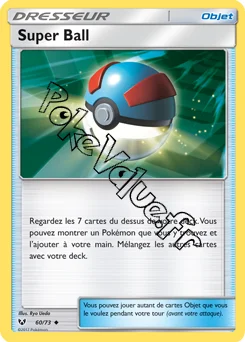 Carte Pokémon Super Ball n°60 de la série Légendes Brillantes
