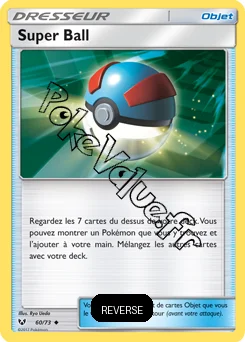 Carte Pokémon Super Ball Reverse n°60 de la série Légendes Brillantes