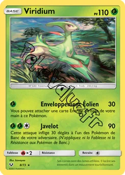Carte Pokémon Viridium n°8 de la série Légendes Brillantes