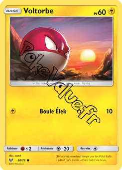 Carte Pokémon Voltorbe n°30 de la série Légendes Brillantes