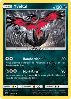 Carte Pokémon Yveltal  n°54 de la série Légendes Brillantes