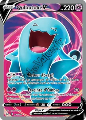 Carte Pokémon Qulbutoké V  n°191 de la série Épée et Bouclier