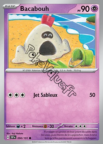 Carte Pokémon Bacabouh  n°090 de la série Étincelles Déferlantes