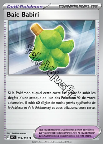 Carte Pokémon Baie Babiri n°163 de la série Étincelles Déferlantes