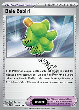 Carte Pokémon Baie Babiri Reverse n°163 de la série Étincelles Déferlantes