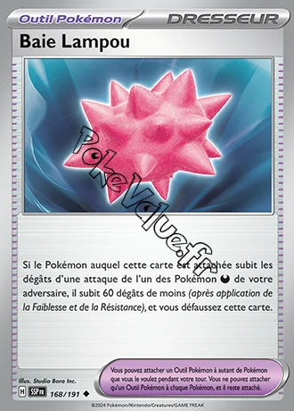 Carte Pokémon Baie Lampou n°168 de la série Étincelles Déferlantes