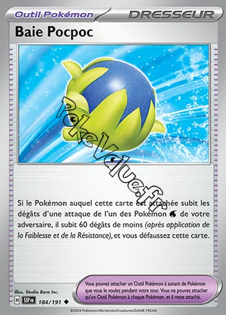 Carte Pokémon Baie Pocpoc n°184 de la série Étincelles Déferlantes