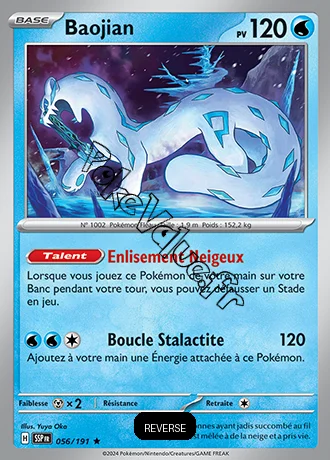 Carte Pokémon Baojian  Reverse n°056 de la série Étincelles Déferlantes