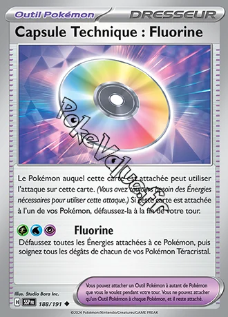 Carte Pokémon Capsule Technique : Fluorine n°188 de la série Étincelles Déferlantes