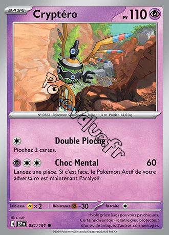 Carte Pokémon Cryptéro n°081 de la série Étincelles Déferlantes