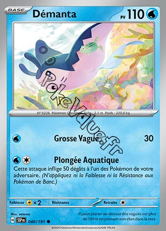 Carte Pokémon Démanta n°040 de la série Étincelles Déferlantes