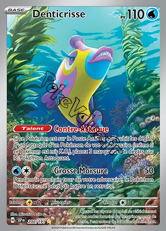 Carte Pokémon Denticrisse  n°200 de la série Étincelles Déferlantes