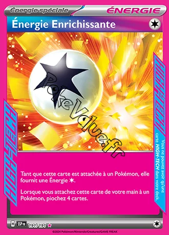 Carte Pokémon Énergie Enrichissante n°191 de la série Étincelles Déferlantes