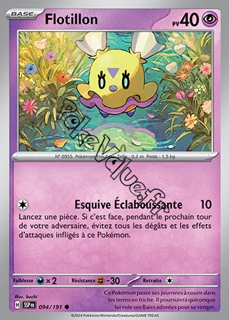 Carte Pokémon Flotillon  n°094 de la série Étincelles Déferlantes