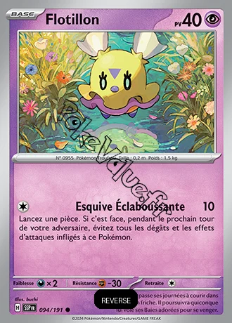 Carte Pokémon Flotillon  Reverse n°094 de la série Étincelles Déferlantes