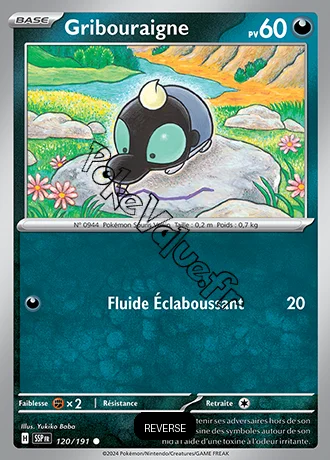 Carte Pokémon Gribouraigne  Reverse n°120 de la série Étincelles Déferlantes