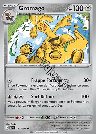 Carte Pokémon Gromago  n°131 de la série Étincelles Déferlantes